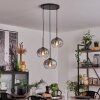 APEDO Pendant Light - glass clear, Smoke-coloured, 3-light sources