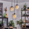 APEDO Pendant Light - glass Amber, clear, 3-light sources