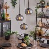 APEDO Pendant Light - glass Smoke-coloured, 3-light sources