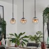 GASTOR Pendant Light - glass Amber, clear, 3-light sources