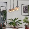 GASTOR Pendant Light - glass Amber, clear, 3-light sources