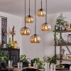 APEDO Pendant Light - glass Amber, 5-light sources