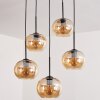 APEDO Pendant Light - glass Amber, 5-light sources