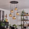APEDO Pendant Light - glass Amber, 5-light sources
