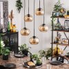 APEDO Pendant Light - glass Amber, 5-light sources