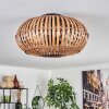ORAVI Ceiling Light dark brown, Ecru, black, 3-light sources