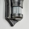 LORIA Outdoor Wall Light grey, black, silver, 1-light source, Motion sensor