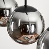 GASTOR Pendant Light - glass Smoke-coloured, 3-light sources