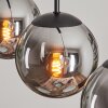 GASTOR Pendant Light - glass Smoke-coloured, 3-light sources