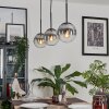 GASTOR Pendant Light - glass clear, Smoke-coloured, 3-light sources