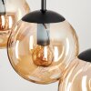 GASTOR Pendant Light - glass Amber, 3-light sources