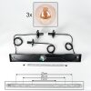 GASTOR Pendant Light - glass Amber, 3-light sources