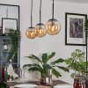 GASTOR Pendant Light - glass Amber, 3-light sources