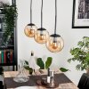 GASTOR Pendant Light - glass Amber, 3-light sources