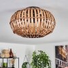 ORAVI Ceiling Light dark brown, Ecru, black, 1-light source