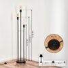 MAIFORD Floor Lamp black, 3-light sources