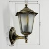 LORIA Outdoor Wall Light gold, black, 1-light source