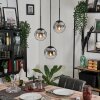 GASTOR Pendant Light - glass clear, Smoke-coloured, 3-light sources