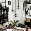 GASTOR Pendant Light - glass clear, Smoke-coloured, 3-light sources