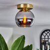 KOYOTO Ceiling Light - glass brass, black, 1-light source
