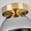 KOYOTO Ceiling Light - glass brass, black, 1-light source