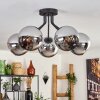 KOYOTO Ceiling Light - glass chrome, Smoke-coloured, 5-light sources