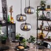 APEDO Pendant Light - glass Smoke-coloured, 3-light sources