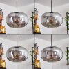 APEDO Pendant Light - glass Smoke-coloured, 3-light sources