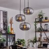 APEDO Pendant Light - glass Smoke-coloured, 3-light sources