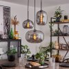 APEDO Pendant Light - glass Smoke-coloured, 3-light sources
