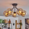 KOYOTO Ceiling Light - glass Amber, 5-light sources