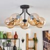KOYOTO Ceiling Light - glass Amber, 5-light sources