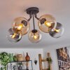 GASTOR Ceiling Light - glass Amber, clear, Smoke-coloured, 5-light sources