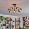 GASTOR Ceiling Light - glass Amber, clear, Smoke-coloured, 5-light sources