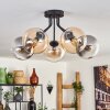 GASTOR Ceiling Light - glass Amber, clear, Smoke-coloured, 5-light sources