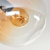 GASTOR Ceiling Light - glass Amber, clear, black, 3-light sources