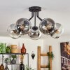 KOYOTO Ceiling Light - glass chrome, clear, Smoke-coloured, 5-light sources