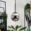 GASTOR Pendant Light - glass chrome, Smoke-coloured, 1-light source