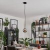 GASTOR Pendant Light - glass chrome, Smoke-coloured, 1-light source