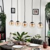 GASTOR Pendant Light - glass Amber, clear, 5-light sources