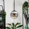 GASTOR Pendant Light - glass chrome, clear, Smoke-coloured, 1-light source