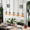 GASTOR Pendant Light - glass Amber, 5-light sources