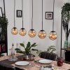 GASTOR Pendant Light - glass Amber, 5-light sources