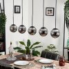 GASTOR Pendant Light - glass Smoke-coloured, 5-light sources