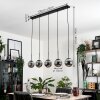 GASTOR Pendant Light - glass Smoke-coloured, 5-light sources