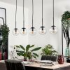 GASTOR Pendant Light - glass clear, 5-light sources