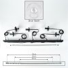 GASTOR Pendant Light - glass clear, 5-light sources