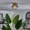KOYOTO Ceiling Light - glass brass, 1-light source