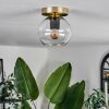 KOYOTO Ceiling Light - glass brass, black, 1-light source