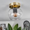 KOYOTO Ceiling Light - glass brass, black, 1-light source